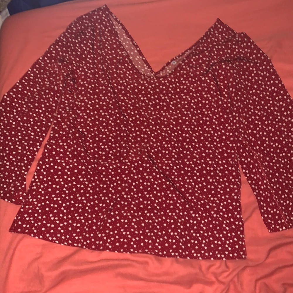 Long sleeve heart top